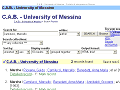 C.A.B. - University of Messina - Search Results